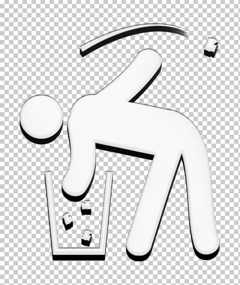 Trash Icon Man Looking Through The Garbage Container Icon People Icon PNG, Clipart, Black And White, Humans 2 Icon, People Icon, Royaltyfree, Trash Icon Free PNG Download
