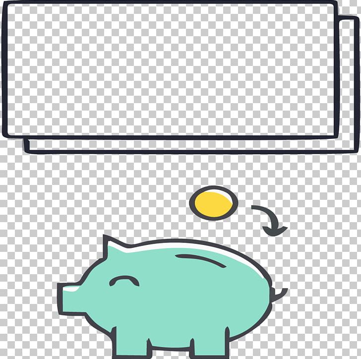 Domestic Pig Green PNG, Clipart, Area, Bank, Bank Vector, Border, Border Frame Free PNG Download