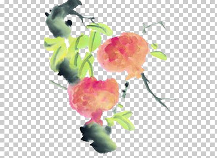 Pomegranate Ink Wash Painting Tree Fruit PNG, Clipart, Artificial Flower, Download, Family Tree, Floristry, Flower Free PNG Download
