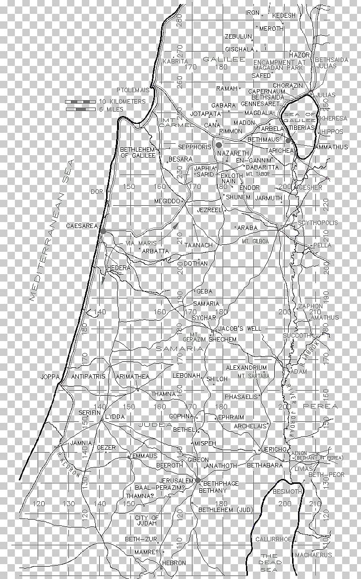 Judea And Samaria Area Galilee Map PNG, Clipart, Angle, Area, Artwork, Black And White, Diagram Free PNG Download