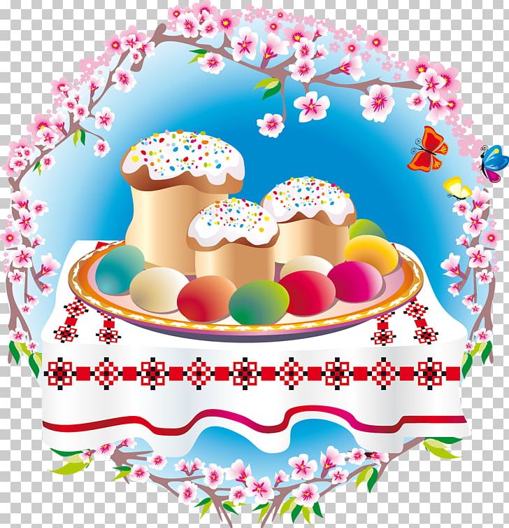 Easter Egg Kulich Paschal Greeting PNG, Clipart, Birthday, Cake, Cake Decorating, Cuisine, Easter Free PNG Download