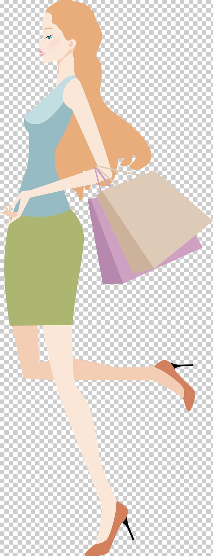 Fashion Cartoon Stock Illustration PNG, Clipart, Arm, Black Hair, Business Woman, Cartoon Characters, Fashion Design Free PNG Download