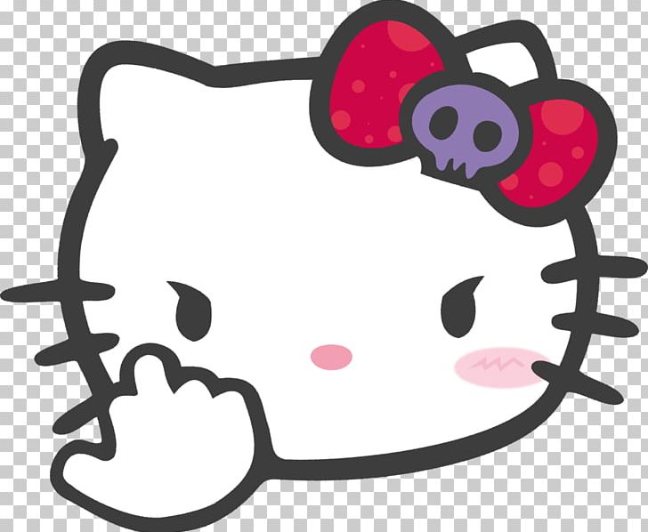 Hello Kitty Car Decal The Finger Sticker PNG, Clipart, Bad, Bumper Sticker, Car, Circle, Decal Free PNG Download