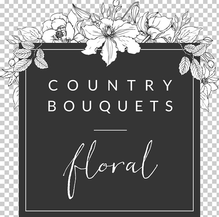 Floral Design Wedding Flower Bouquet Logo PNG, Clipart, Advertising, Art, Black And White, Brand, Cbf Free PNG Download