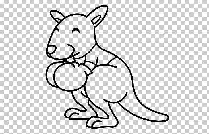 Boxing Kangaroo Large Coloring Pages: Coloring Books For Kids Drawing PNG, Clipart, Black, Black And White, Boxing, Carnivoran, Cartoon Free PNG Download
