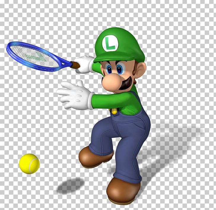 Mario Power Tennis Mario Tennis: Power Tour Mario Tennis Open Super Mario Bros. PNG, Clipart, Baseball Equipment, Cartoon, Figurine, Finger, Luigi Free PNG Download