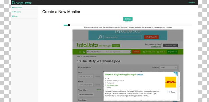 Employment Website Website Monitoring Web Page PNG, Clipart, Brand, Computer, Computer Monitors, Computer Program, Employment Free PNG Download