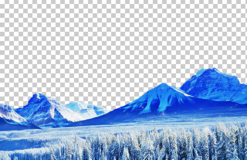 mountain and water clipart