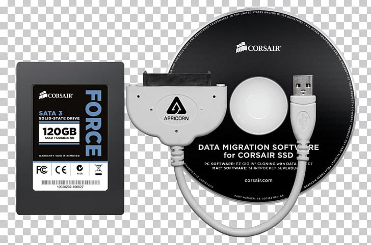 Laptop Solid-state Drive Hard Drives Data Migration Serial ATA PNG, Clipart, Brand, Computer Data Storage, Computer Software, Corsair Components, Data Free PNG Download