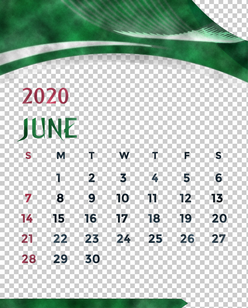 June 2020 Printable Calendar June 2020 Calendar 2020 Calendar PNG, Clipart, 2020 Calendar, Calendar System, Green, June 2020 Calendar, June 2020 Printable Calendar Free PNG Download