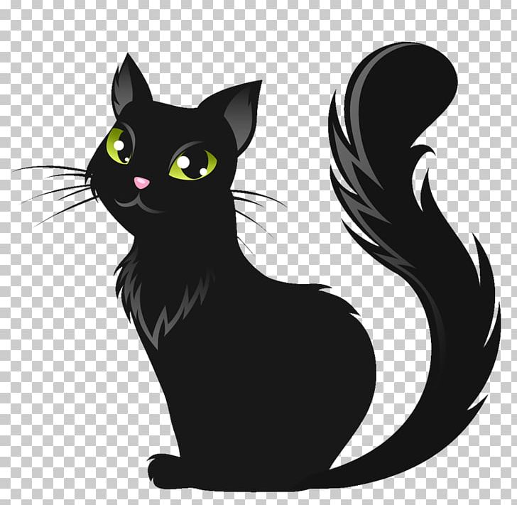 Black Cat Kitten Le Chat Noir PNG, Clipart, Animals, Black, Black And White, Black Cat, Carnivoran Free PNG Download