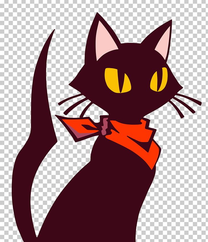 Ghost Trick: Phantom Detective Kitten Sissel Black Cat Kerchief PNG, Clipart, Ace Attorney, Animals, Animal Shelter, Bicolor Cat, Black Free PNG Download
