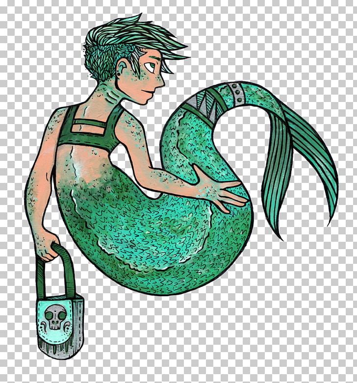 Mermaid Reptile Cartoon Green Illustration PNG, Clipart, Animated Cartoon, Cartoon, Fantasy, Fictional Character, Green Free PNG Download