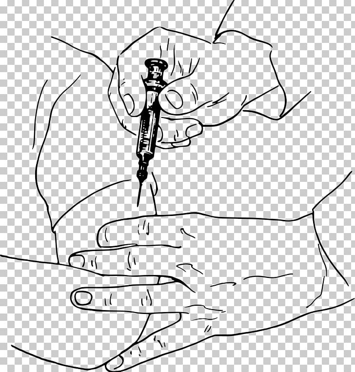 Hypodermic Needle Injection Syringe PNG, Clipart, Angle, Arm, Black, Cartoon, Face Free PNG Download