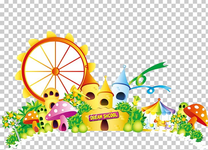Cartoon Amusement Park PNG, Clipart, Advertising, Art, Cart, Cartoon Castle, Castle Free PNG Download