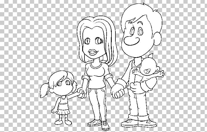 Coloring Book Family Drawing Father PNG, Clipart, Angle, Arm, Caricature, Cartoon, Character Free PNG Download
