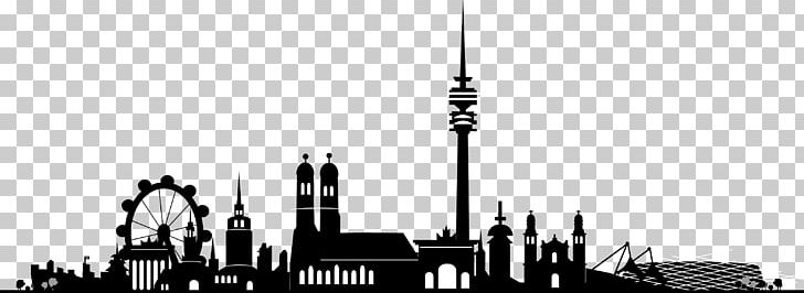 Skyline Commercetools Inc New Town Hall Wall Decal Rosenheim PNG, Clipart, Black And White, Building, City, Commercetools Gmbh, Inc Free PNG Download