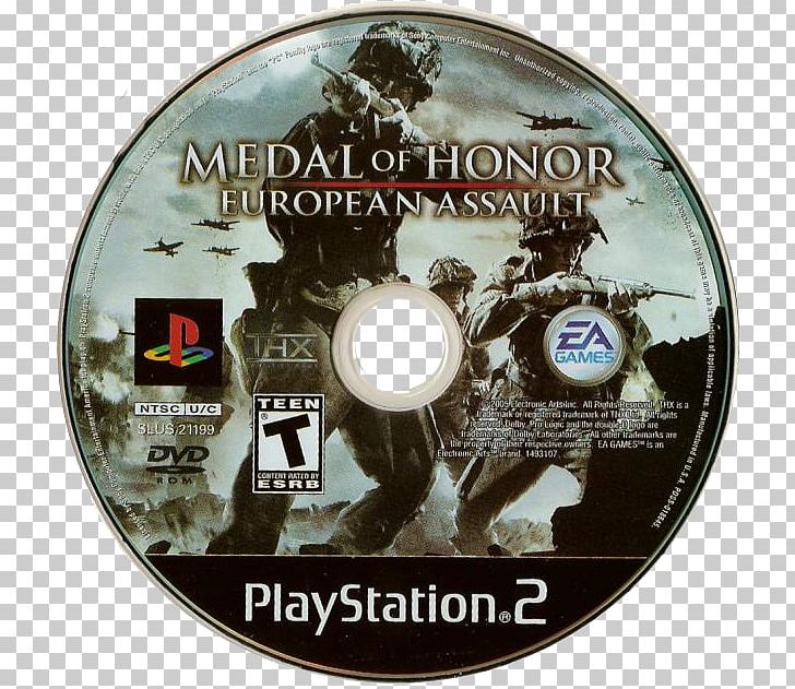 Medal Of Honor: European Assault PlayStation 2 DVD STXE6FIN GR EUR PNG, Clipart, Compact Disc, Dvd, Honor Board, Label, Medal Of Honor Free PNG Download