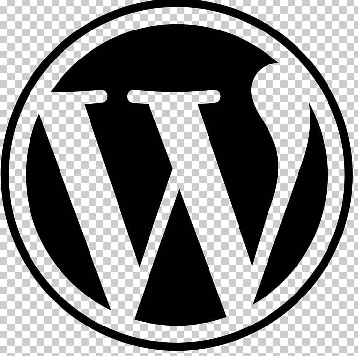 WordPress Computer Icons Logo PNG, Clipart, Area, Black And White, Blog, Brand, Circle Free PNG Download