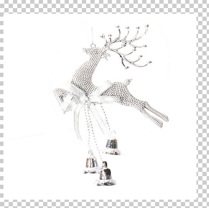 Reindeer Christmas Ornament Christmas Tree Christmas Decoration PNG, Clipart, Bell, Black And White, Cartoon, Christmas, Christmas Cracker Free PNG Download