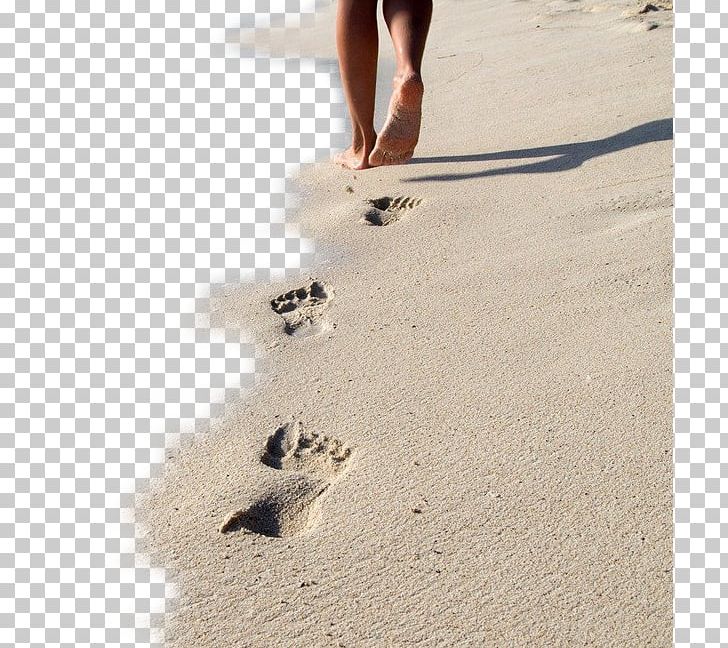 footprints in the sand clipart