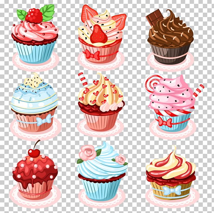 Cupcake Birthday Cake Muffin Sponge Cake PNG, Clipart, Adobe Illustrator, Baking, Buttercream, Cake, Cake Decorating Free PNG Download