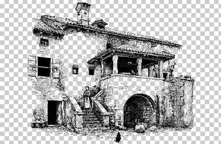 Italy Farmhouse Drawing PNG, Clipart, Barn, Black, Black And White, Build, Buildings Free PNG Download