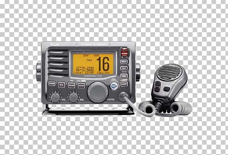 Marine VHF Radio Very High Frequency Icom Incorporated Digital Selective Calling Transceiver PNG, Clipart, Base Station, Electronic Device, Electronics, Hardware, Icom Incorporated Free PNG Download