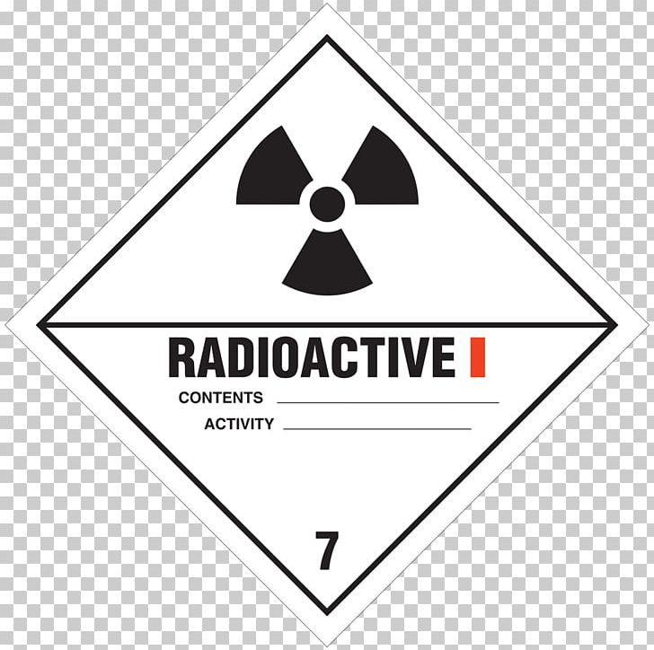 HAZMAT Class 7 Radioactive Substances Dangerous Goods Label Hazchem Placard PNG, Clipart, Angle, Area, Brand, Diagram, Hazard Symbol Free PNG Download