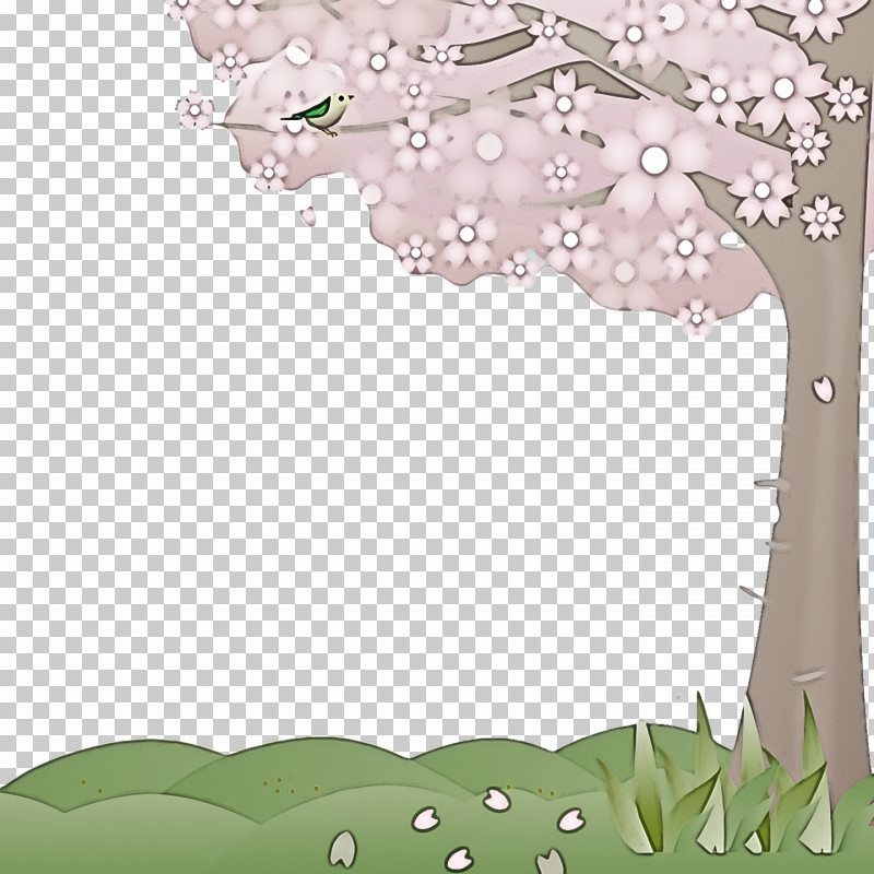 Cherry Blossom PNG, Clipart, Cherry, Cherry Blossom, Floral Design, Green, Leaf Free PNG Download
