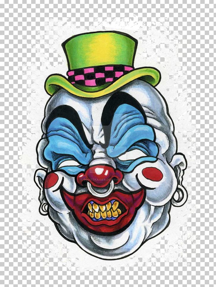 cool evil clown drawings