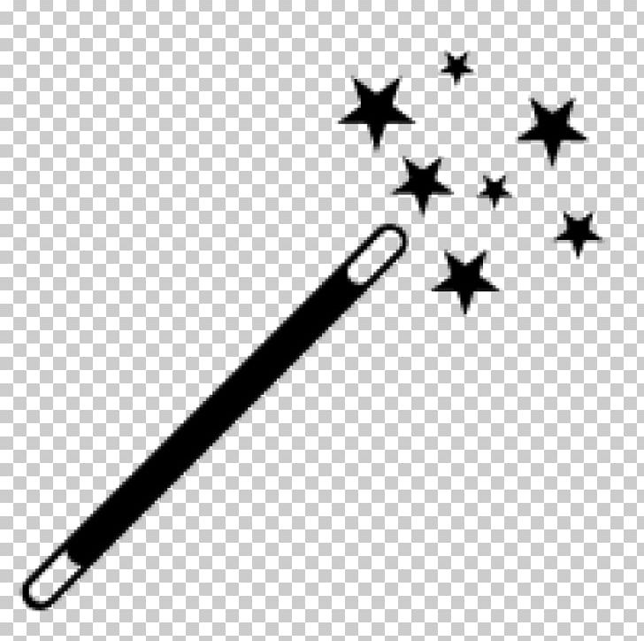 Computer Icons Wand Symbol Icon Design PNG, Clipart, Angle, Audiojungle, Black And White, Computer Icons, Google Account Free PNG Download