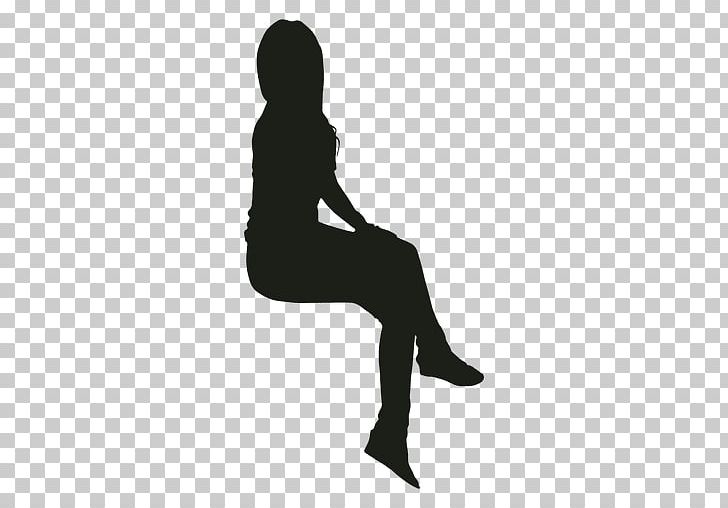 Silhouette Sitting Woman PNG, Clipart, Animals, Arm, Black, Black And White, Drawing Free PNG Download
