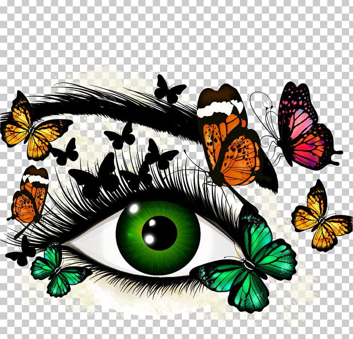 Eye Euclidean Butterflies And Moths Green Illustration PNG, Clipart, Art, Brush Footed Butterfly, Cartoon Eyes, Hand Drawn, Happy Birthday Vector Images Free PNG Download