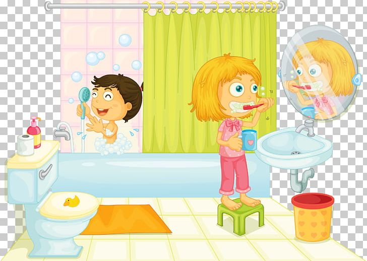 Bathroom Cabinet Cleaning Bathtub PNG, Clipart, Bathe, Bathroom, Bedroom, Cartoon, Child Free PNG Download