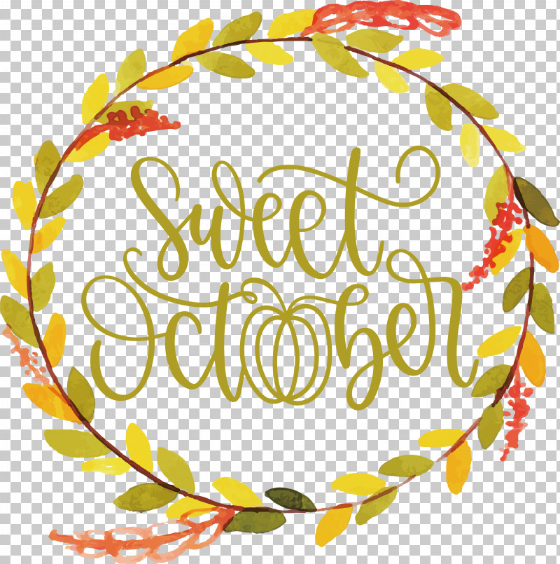 Sweet October October Fall PNG, Clipart, Autumn, Calligraphy, Cartoon, Drawing, Fall Free PNG Download
