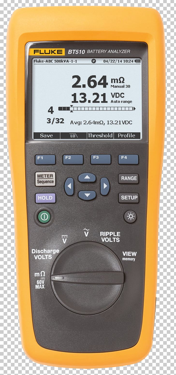 Fluke Corporation Multimeter Electric Battery Analyser Battery Tester PNG, Clipart, Analyser, Battery Tester, Current Clamp, Electric Potential Difference, Electronics Free PNG Download