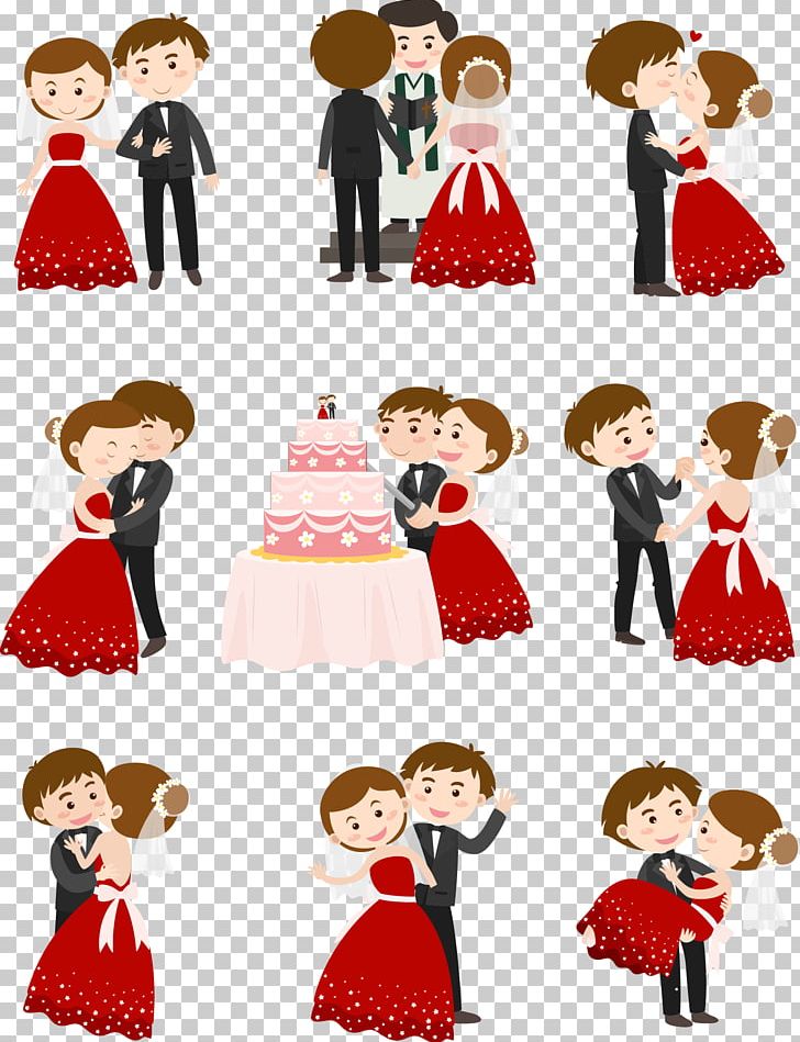 Wedding Invitation PNG, Clipart, Bride, Cartoon, Child, Conversation, Couple Free PNG Download