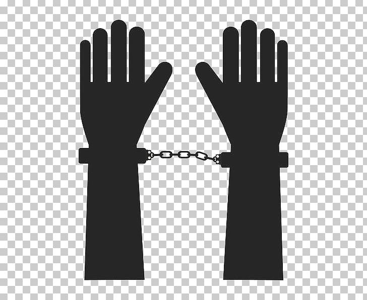 Handcuffs Glove Illustration PNG, Clipart, Arm, Background Black, Black, Black And White, Black Background Free PNG Download