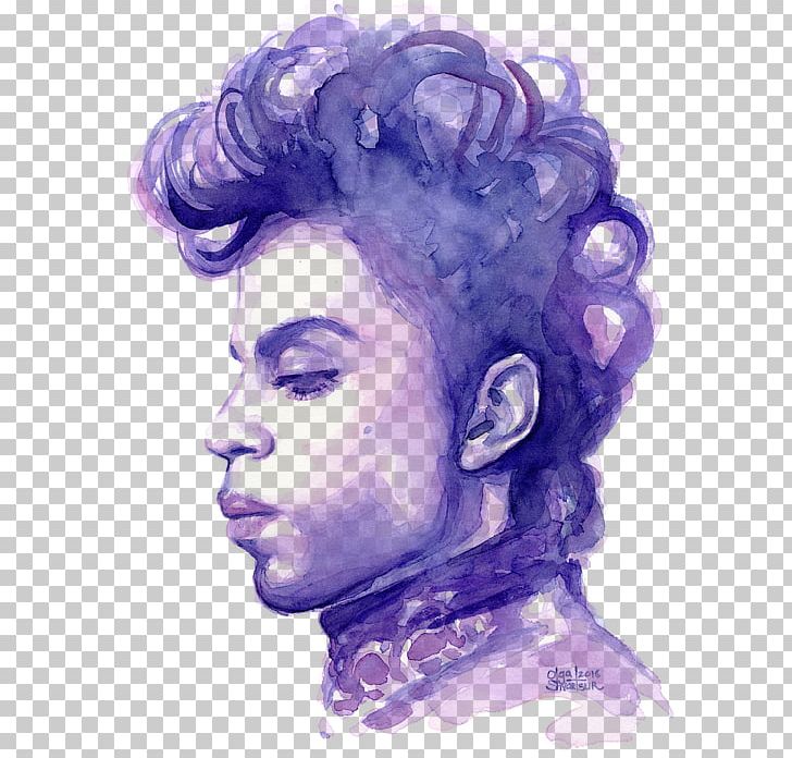 Prince Watercolor Painting Portrait Purple Rain PNG, Clipart, Art, Art Museum, Drawing, Ear, Face Free PNG Download