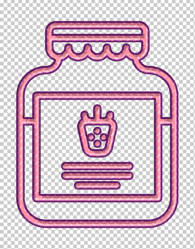 Supermarket Icon Jam Icon Strawberry Jam Icon PNG, Clipart, Jam Icon, Line, Pink, Rectangle, Square Free PNG Download