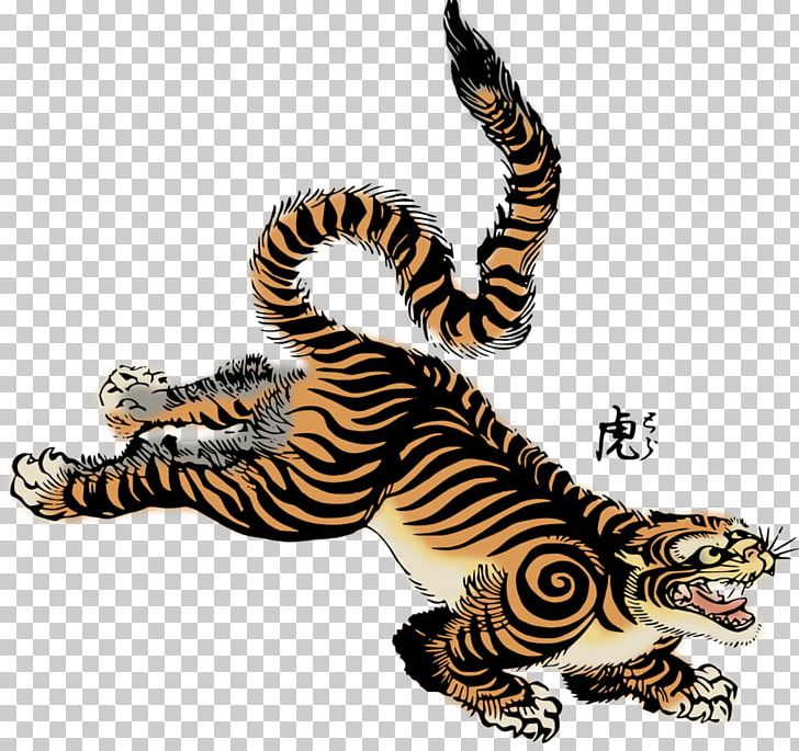 Tiger Woodblock Printing In Japan PNG, Clipart, Art, Big Cats, Carnivoran, Cat Like Mammal, Cattle Free PNG Download