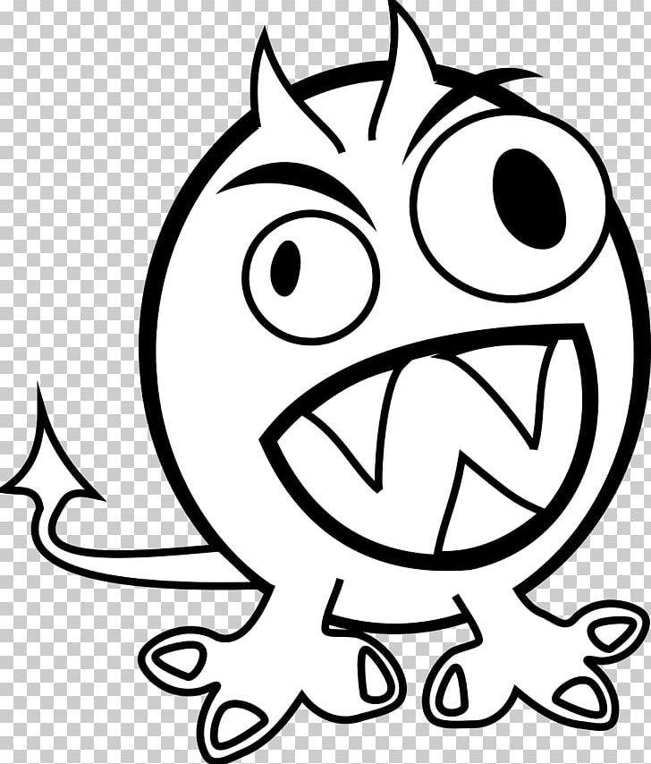 Monster Black And White PNG, Clipart, Art, Artwork, Beak, Black And White, Cartoon Free PNG Download