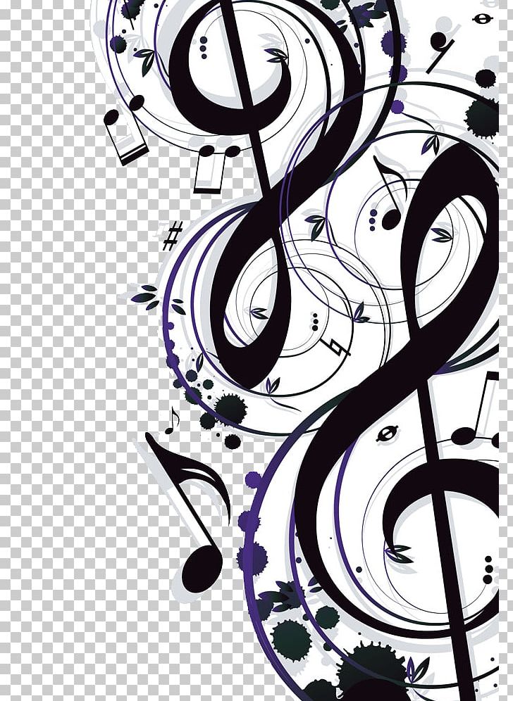 Musical Note Illustration PNG, Clipart, Abstract Pattern, Art, Background Music, Black And White, Circle Free PNG Download