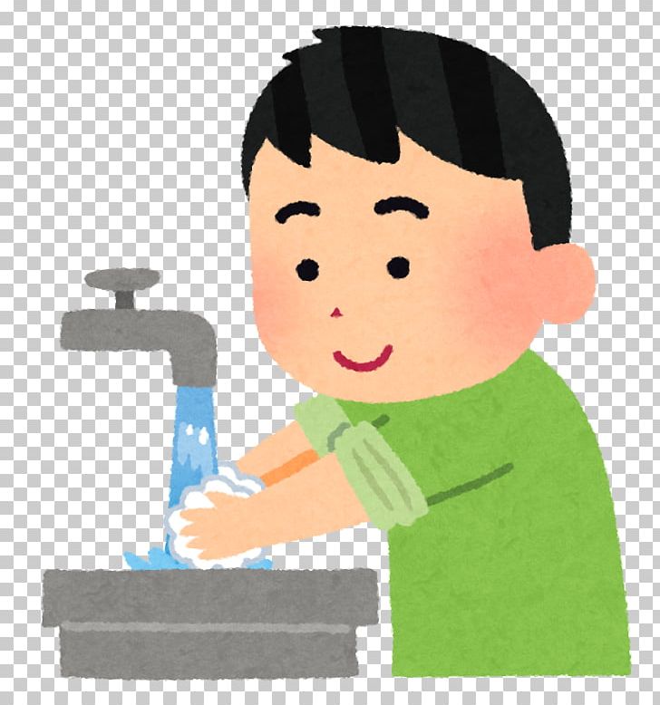 wash hands cartoon