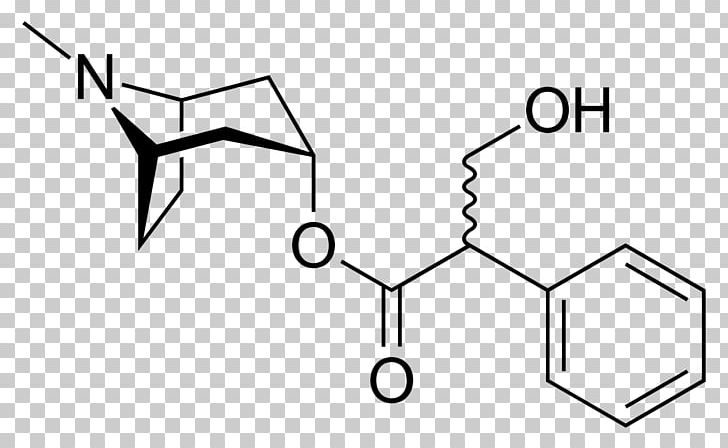 Hyoscine Hyoscyamine Belladonna Atropine Muscarinic Antagonist PNG, Clipart, Angle, Area, Atropine, Belladonna, Black And White Free PNG Download