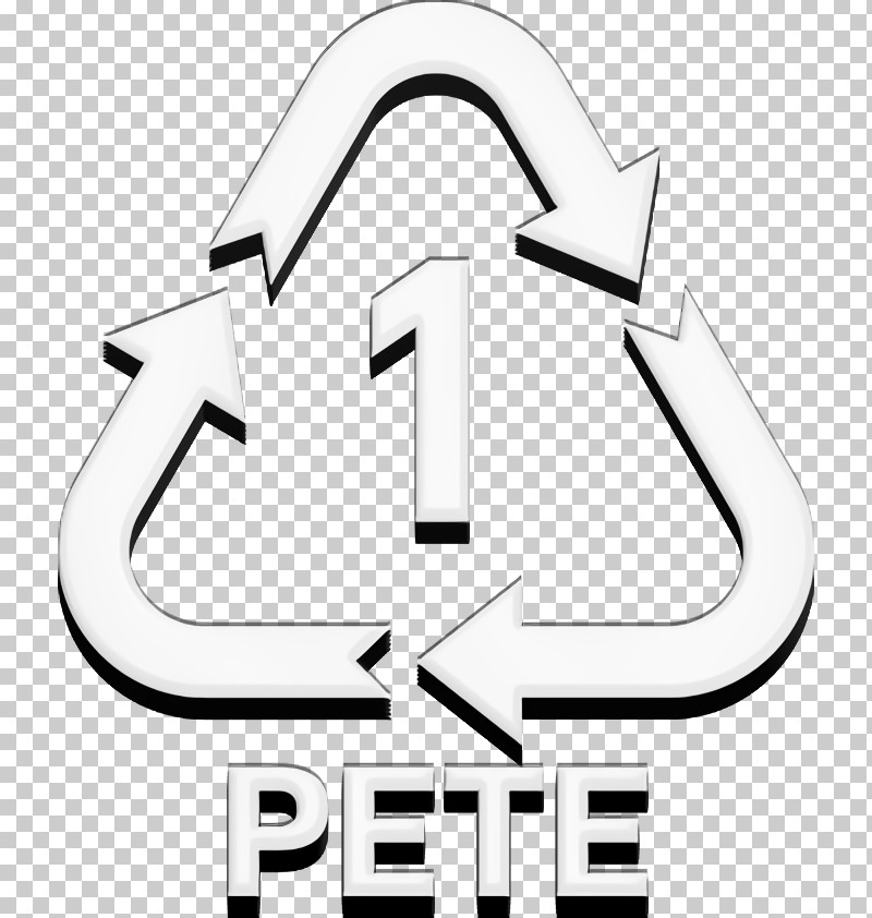 Plastic Icon Arrows Icon 1 PETE Icon PNG, Clipart, Arrows Icon, Black, Black And White, Geometry, Instructions Icon Free PNG Download