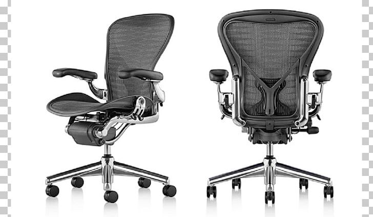Aeron Chair Herman Miller Office & Desk Chairs PNG, Clipart, Aeron Chair, Angle, Armrest, Bill Stumpf, Black Free PNG Download