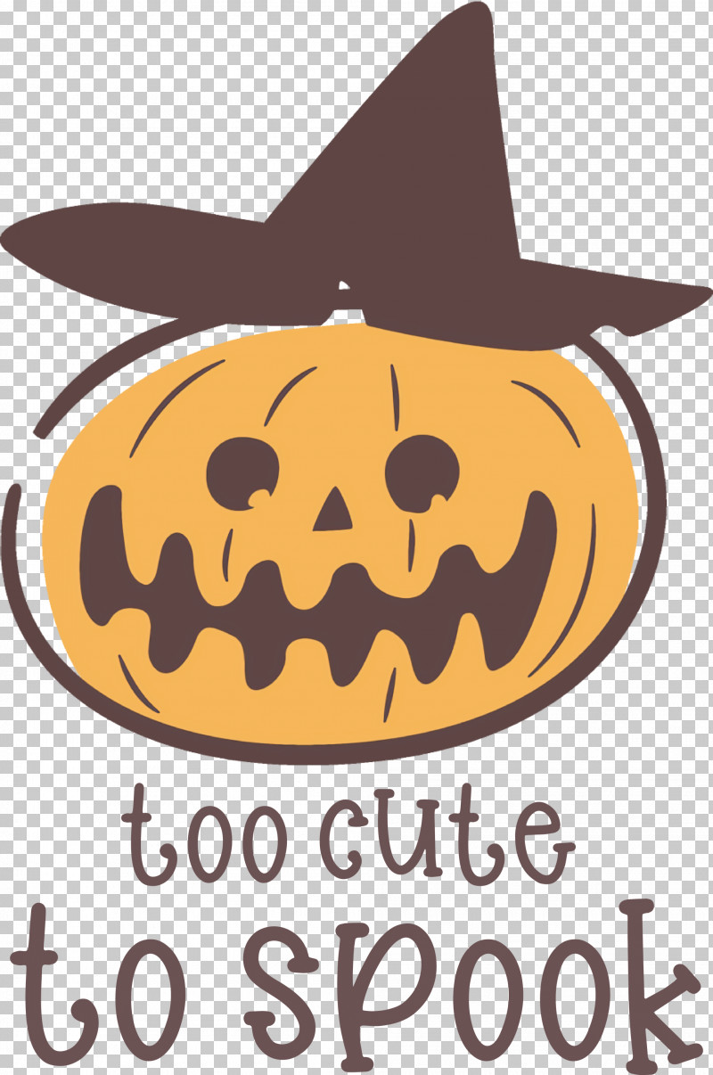 Halloween Too Cute To Spook Spook PNG, Clipart, Biology, Fruit, Halloween, Logo, Pumpkin Free PNG Download