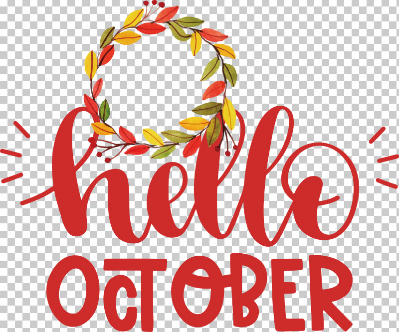 Hello October October PNG, Clipart, Biology, Floral Design, Flower, Hello October, Logo Free PNG Download